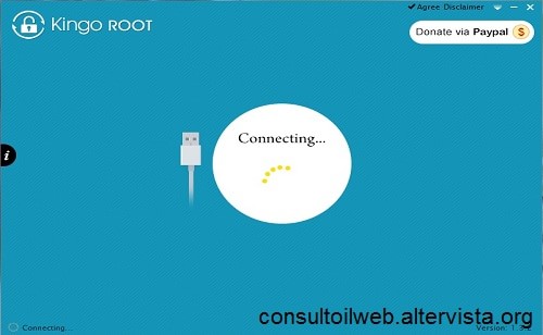 Connessione Kingo root