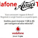 Vodafone Amici Tour, in regalo 1 GB in 4G